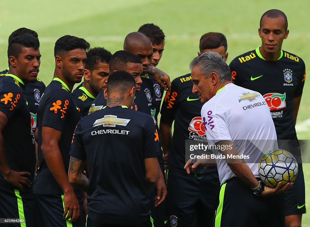 Brazil Training Session and Press Conference - 2018 FIFA World Cup Russia Qualifier