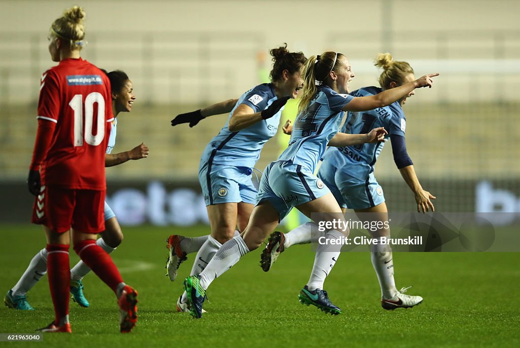 Manchester City Women v Brondby IF Ladies - UEFA Women's Champions League