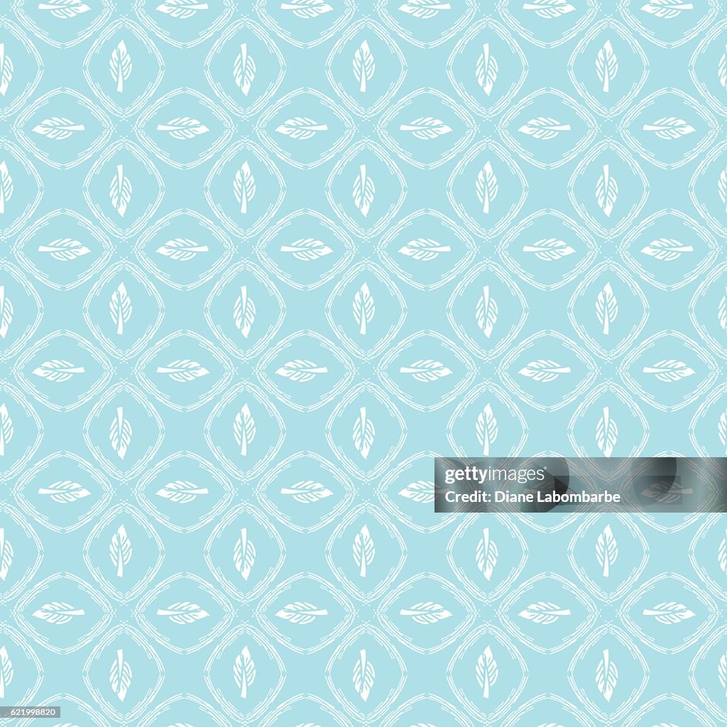 Block Print Repeat Pattern Linocut Block Print Repeating Textile Pattern High-Res Vector Graphic ...