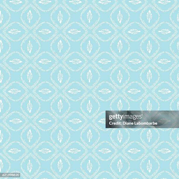 Print Repeat High Resolution Linocut Block Print Repeating Textile Pattern High-Res Vector Graphic ...