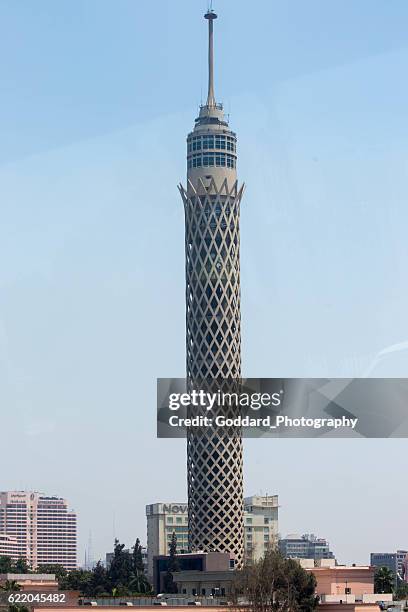 egypt: cairo - cairo tower stock pictures, royalty-free photos & images