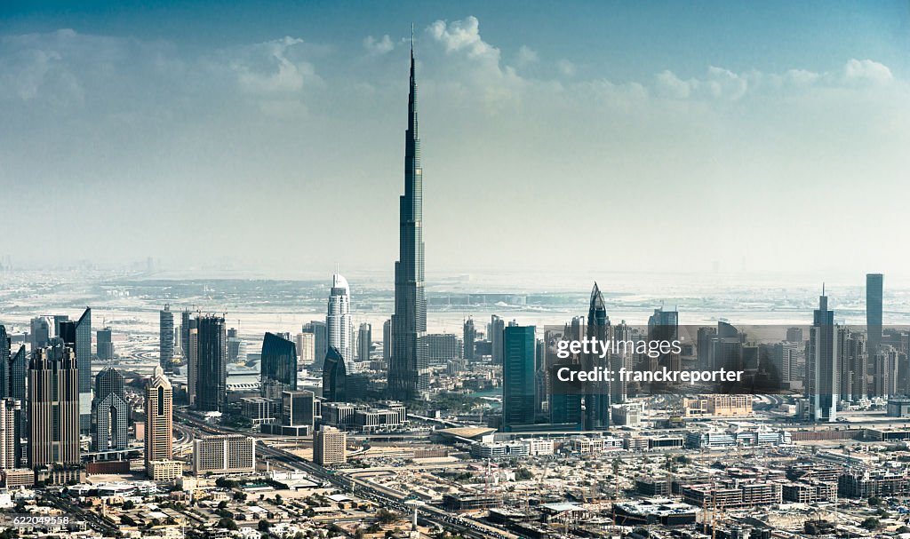 Dubai skyline with downtown