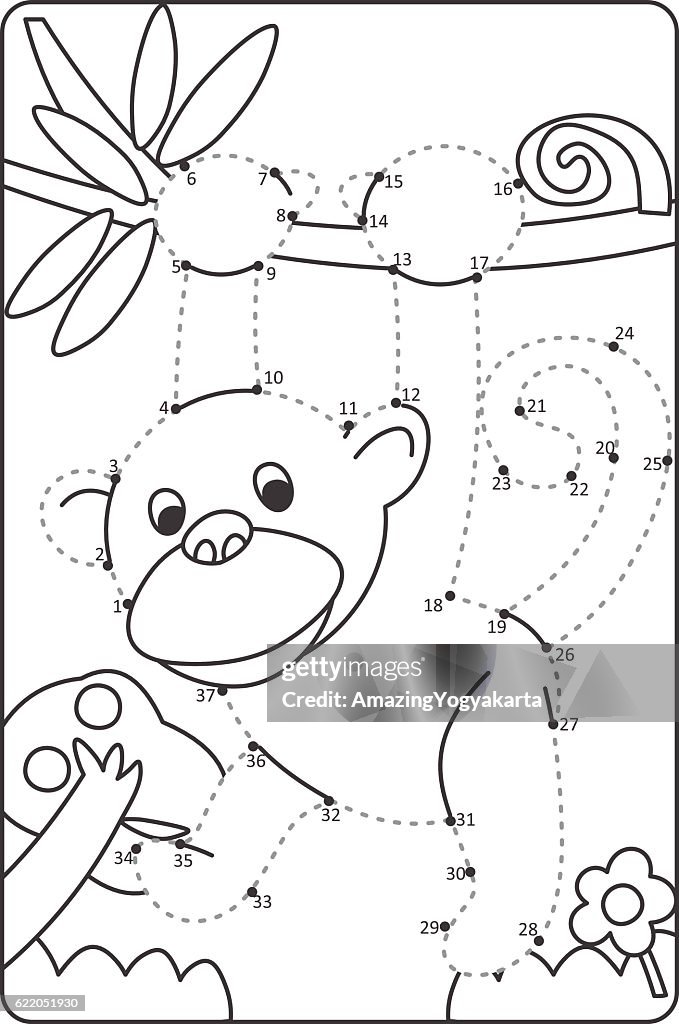 Cómo Dibujar Mono Mono De Dibujo Fácil Para Niños Ilustración de stock -  Getty Images