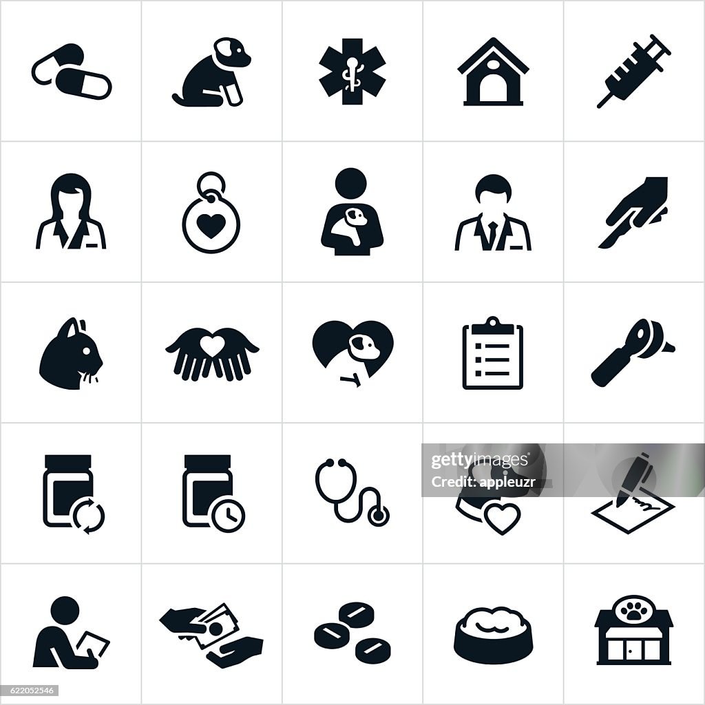Haustierversicherung Icons