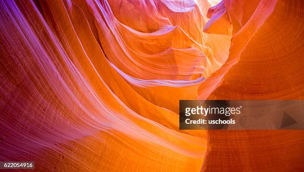 beautiful lower antelope canyon - abstract nature stock pictures, royalty-free photos & images