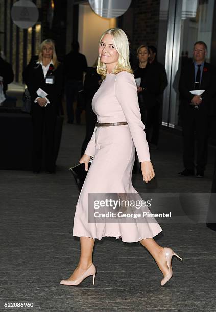 Her Royal Highness Crown Princess Mette-Marit attend MaRS Centre: Fram Medtech and Start-up Initiative during their Royal Tour of Canada on November...