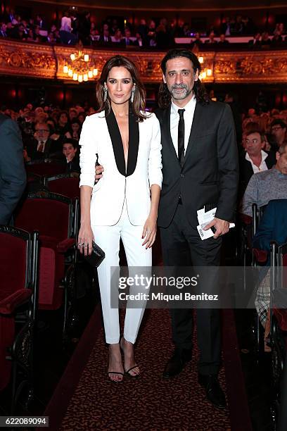 Mar Saura and Nacho Fresneda attend the 63th Ondas Gala Awards 2016 at the Gran Teatre del Liceu on November 9, 2016 in Barcelona, Spain.