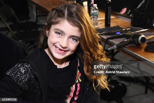 Audriana Giudice poses backstage at BKLYN Rocks presented by City Point, Kids Foot Locker, and Haddad Brands at City Point on November 9, 2016 in...