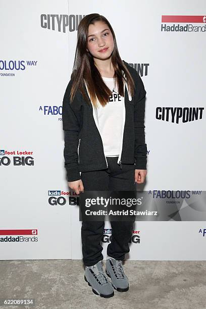 Gabriella Giudice attends BKLYN Rocks presented by City Point, Kids Foot Locker, and Haddad Brands at City Point on November 9, 2016 in Brooklyn, New...