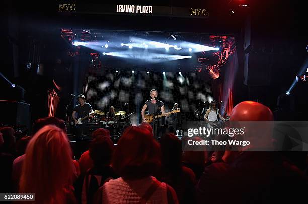 Sting performs onstage during the 57th & 9th iHeartRadio Album Release Party on AT&T at Irving Plaza on November 9, 2016 in New York City.