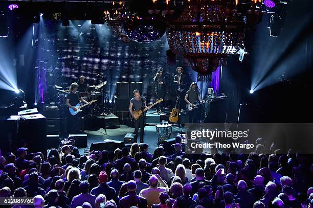 Sting performs onstage during the 57th & 9th iHeartRadio Album Release Party on AT&T at Irving Plaza on November 9, 2016 in New York City.