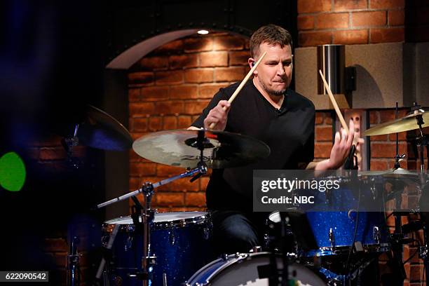 Episode 446 -- Pictured: Keith Carlock sits in with the 8G Band on November 9, 2016 --