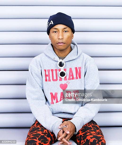 Pharrell Williams attends the Opening Of Billionaire Boys Club Flagship with Pharrell Williams on November 9, 2016 in New York City.