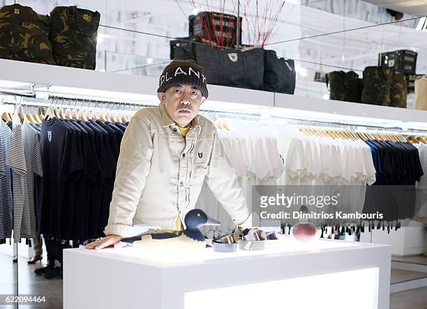 Fashion Designer Nigo attends the Opening Of Billionaire Boys Club Flagship with Pharrell Williams on November 9, 2016 in New York City.
