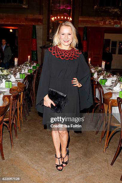 German moderator Nova Meierhenrich attends the La Martina x GQ Pre-Dinner on November 9, 2016 in Berlin, Germany.