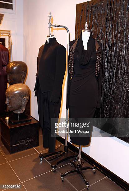 Clothing on display at the Urban Zen LA Opening on November 9, 2016 in Los Angeles, California.