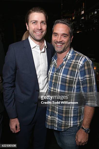 Kevin Wandell and Morgan Wandell attend The Hollywood Reporter's Next Gen 2016 Celebration At Nightingale on November 9, 2016 in Los Angeles,...