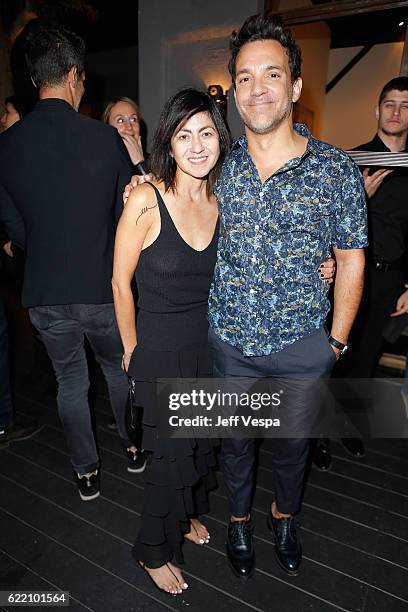 Magda Berliner and George Kotsiopoulos attend the Urban Zen LA Opening on November 9, 2016 in Los Angeles, California.