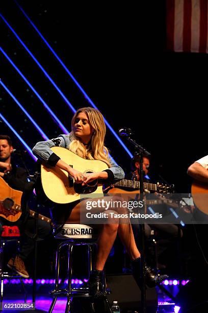 Kelsea Ballerini performs at CBS RADIOs second annual Stars and Strings concert at The Chicago Theatre on November 9, 2016 in Chicago, Illinois.