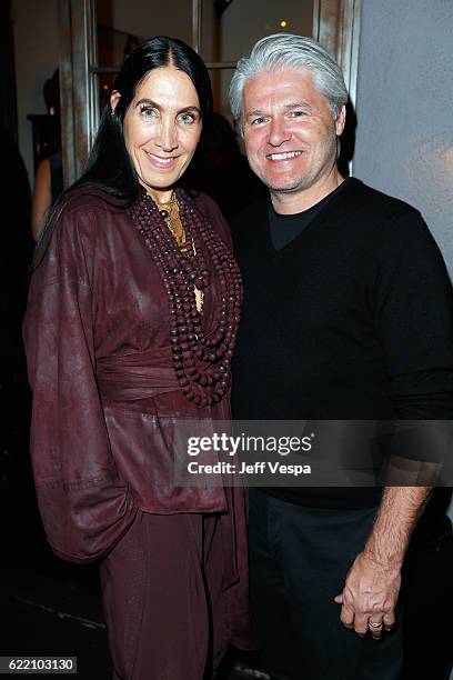 Lisa Keshtkar and Kevin Sayers attend the Urban Zen LA Opening on November 9, 2016 in Los Angeles, California.