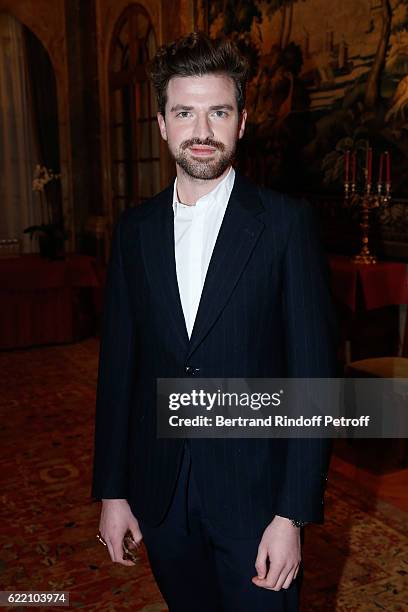 Chocolatier" Bob Oberweis attend Stephane Bern signs his Book "Mon Luxembourg" at Residence of the Ambassador of Luxembourg on November 9, 2016 in...