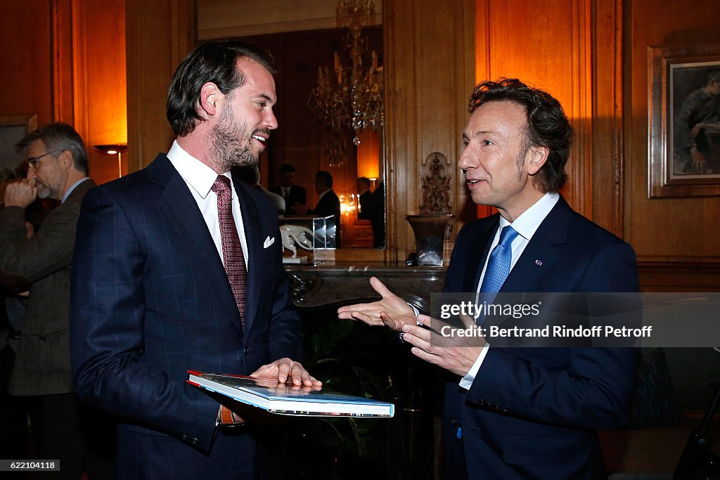 Stephane Bern Signs His Book "Mon Luxembourg" At Residence Of The Ambassador Of Luxembourg In Paris