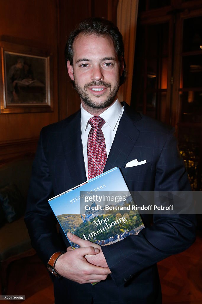 Stephane Bern Signs His Book "Mon Luxembourg" At Residence Of The Ambassador Of Luxembourg In Paris