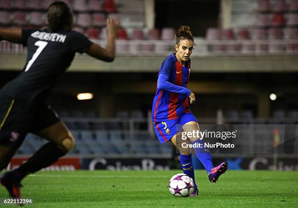 Melanie Serrano during the Womens Champions League match between FC Barcelona and FC Twente, on 09 november 2016.