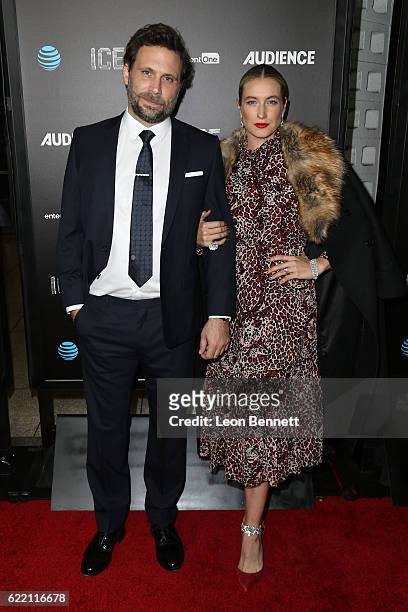 Actor Jeremy Sisto and Addie Lane arrive at the Premiere Of Audience Network's "Ice" - Arrivals at ArcLight Cinemas on November 9, 2016 in Hollywood,...