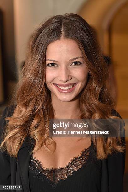 Actress Lena Meckel during the presantation of Friederike Quast New Fall/Winter 2016/17 handbag collection at Hotel Mandarin Oriental on November 9,...