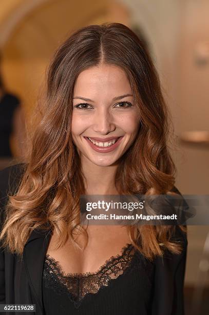 Actress Lena Meckel during the presantation of Friederike Quast New Fall/Winter 2016/17 handbag collection at Hotel Mandarin Oriental on November 9,...