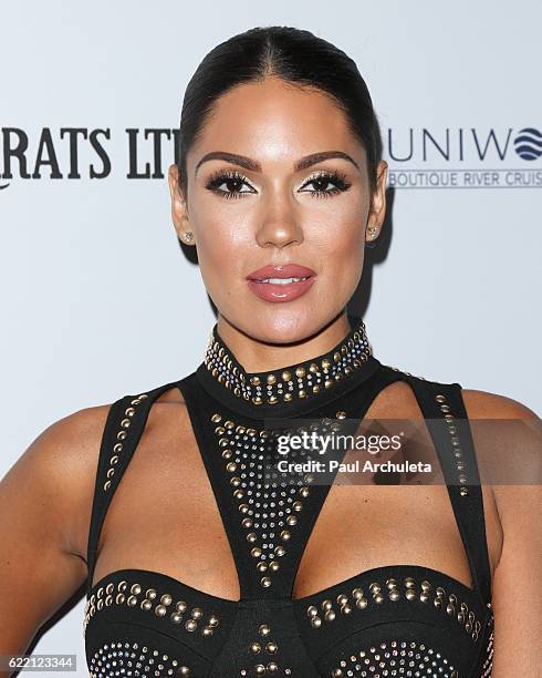 Model Carissa Rosario attends the 2016 Women's Guild Cedars-Sinai Annual Gala at The Beverly Hilton Hotel on November 9, 2016 in Beverly Hills,...