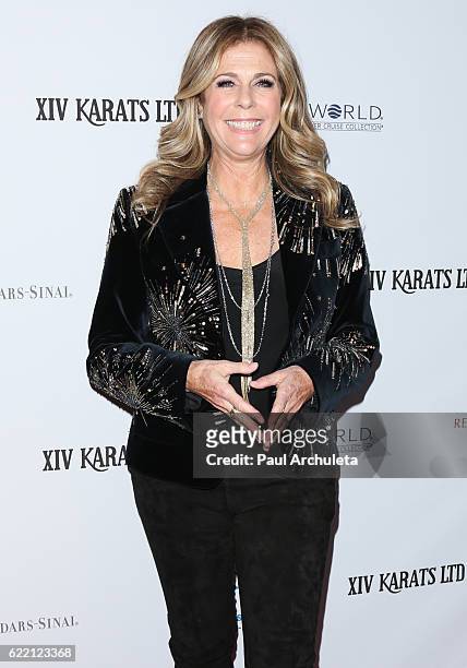 Actress Rita Wilson attends the 2016 Women's Guild Cedars-Sinai Annual Gala at The Beverly Hilton Hotel on November 9, 2016 in Beverly Hills,...