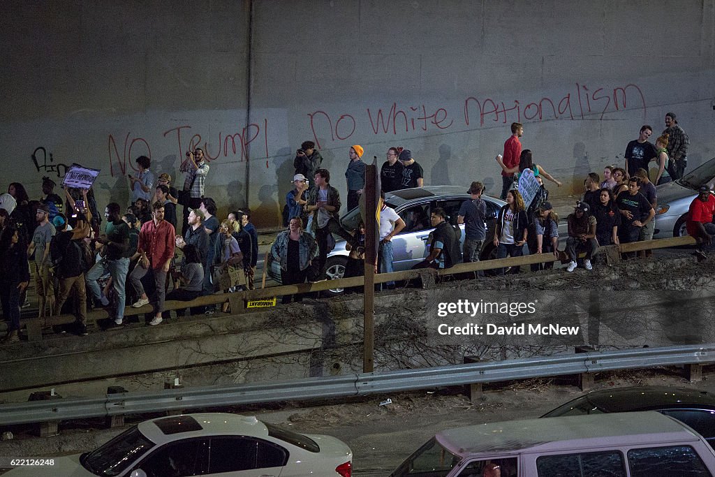 Protests Erupt Around Country Day After Donald Trump Elected President