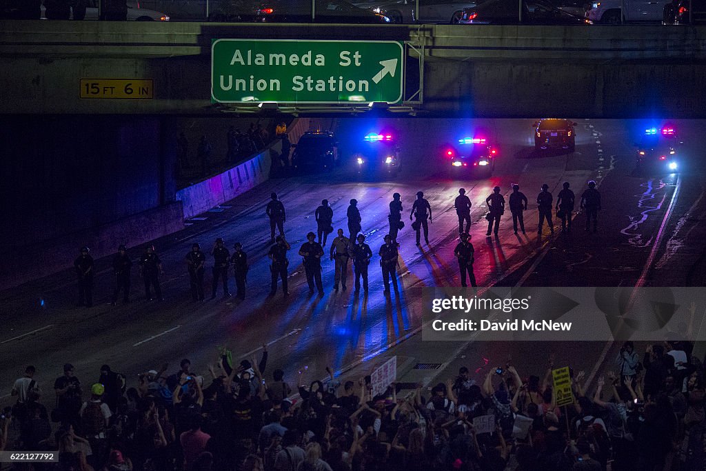 Protests Erupt Around Country Day After Donald Trump Elected President