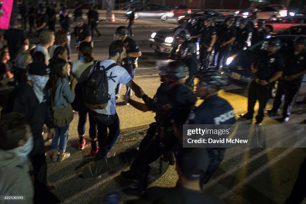 Protests Erupt Around Country Day After Donald Trump Elected President