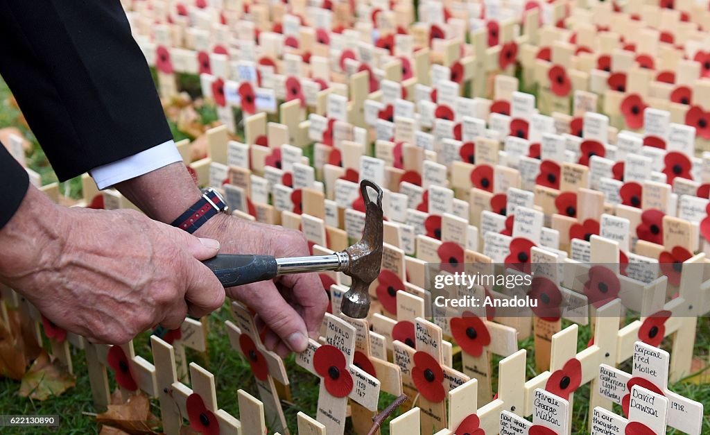 Duke Of Edinburgh And Prince Harry Visit The Fields Of Remembrance