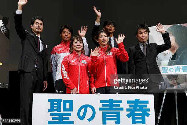 Actor Kenichi Matsuyama, Olympic canoe athletes Takuya Haneda, Olympic weight liftingg athletes Hiromi Miyake, japanese actor Masahiro Higashide,...