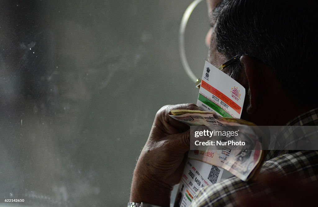 Scenes at Indian Banks in Allahabad