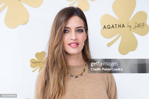 Sara Carbonero presents her new jewellry collection for Agatha Paris on November 10, 2016 in Madrid, Spain.