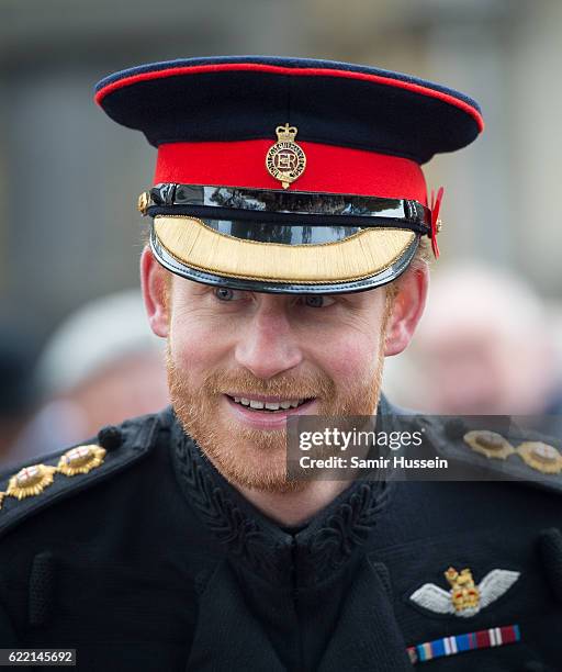 Prince Harry visits the Fields of Remembrance at Westminster Abbey on November 10, 2016 in London, England.