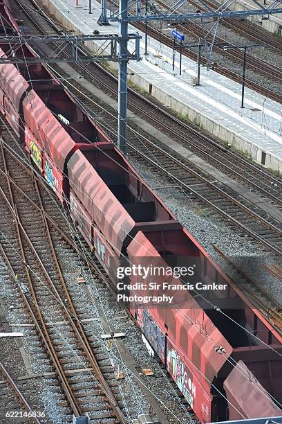 Freight Train Without Shell Old Freight Train Photos and Premium High Res Pictures - Getty Images