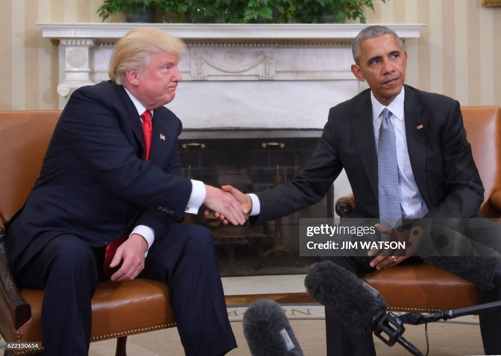 TOPSHOT-US-POLITICS-OBAMA-TRUMP