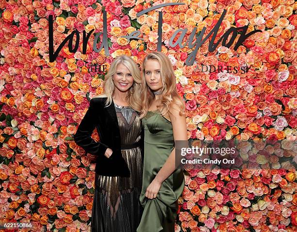 Christie Brinkley and Sailor Brinkley attend Lord & Taylor Garden City Grand Re-Opening Celebration on November 9, 2016 at Lord & Talyor in Garden...