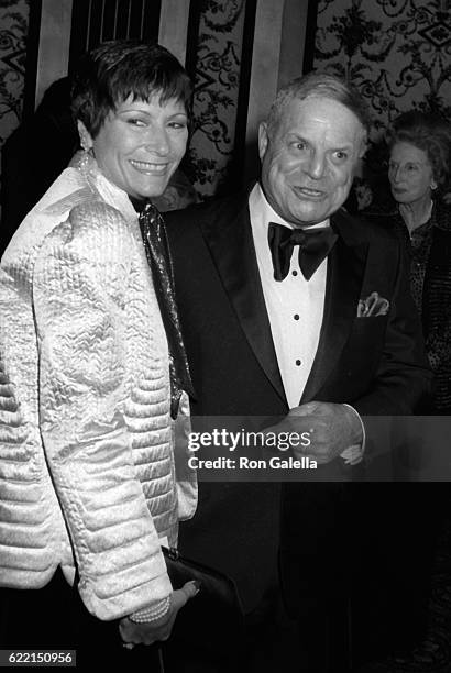 Don Rickles and wife Barbara Rickles attend Myasthenia Gravis Foundation Awards Benefit on February 20, 1982 at the Beverly Hills, California.