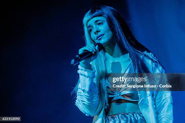 American singer and songwriter Melanie Martinez performs on stage on November 8, 2016 in Milan, Italy.