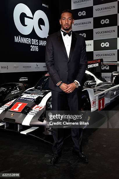 Jerome Boateng arrives at the GQ Men of the year Award 2016 at Komische Oper on November 10, 2016 in Berlin, Germany.