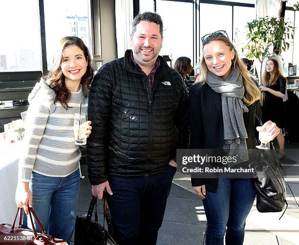 Dawn Davis, Brian Undwerwood and Melanie Rud Chadwick attend Mederma Launches Mederma Quick Dry Oil, Mederma Spezial and MedermaAG on November 10,...