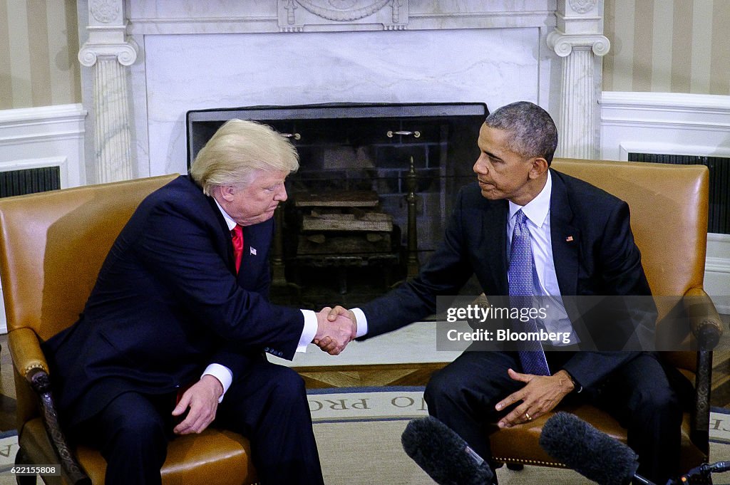 President Obama Meets With President-Elect Donald Trump At The White House