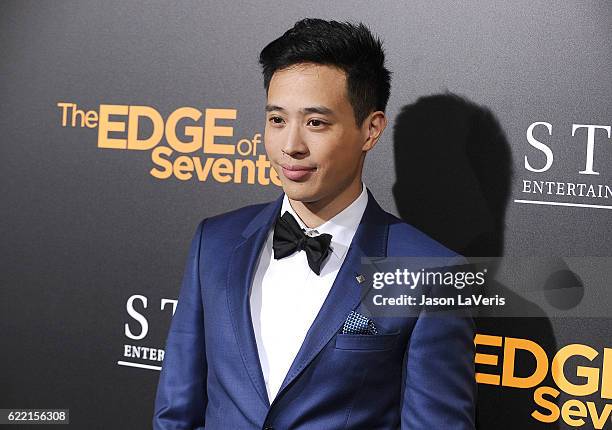 Actor Hayden Szeto attends a screening of "The Edge of Seventeen" at Regal LA Live Stadium 14 on November 9, 2016 in Los Angeles, California.